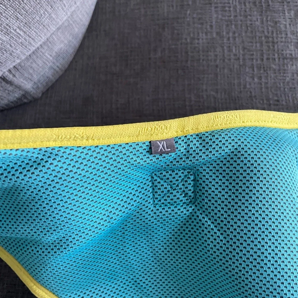 Doglemi Breathable Mesh Dog Harness medium / large Grey Yellow Trim Adjustable